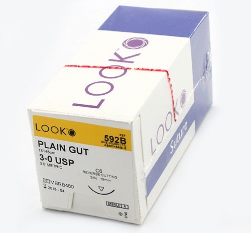 Look Dental 3-0 Plain Gut C6 592B
