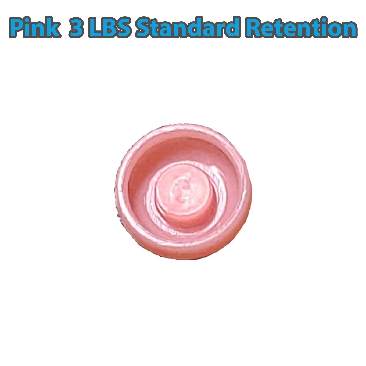 Overdenture Abutment Removable Metal Male Caps Inserts Soft Pink 3.0 lbs 10 Sets