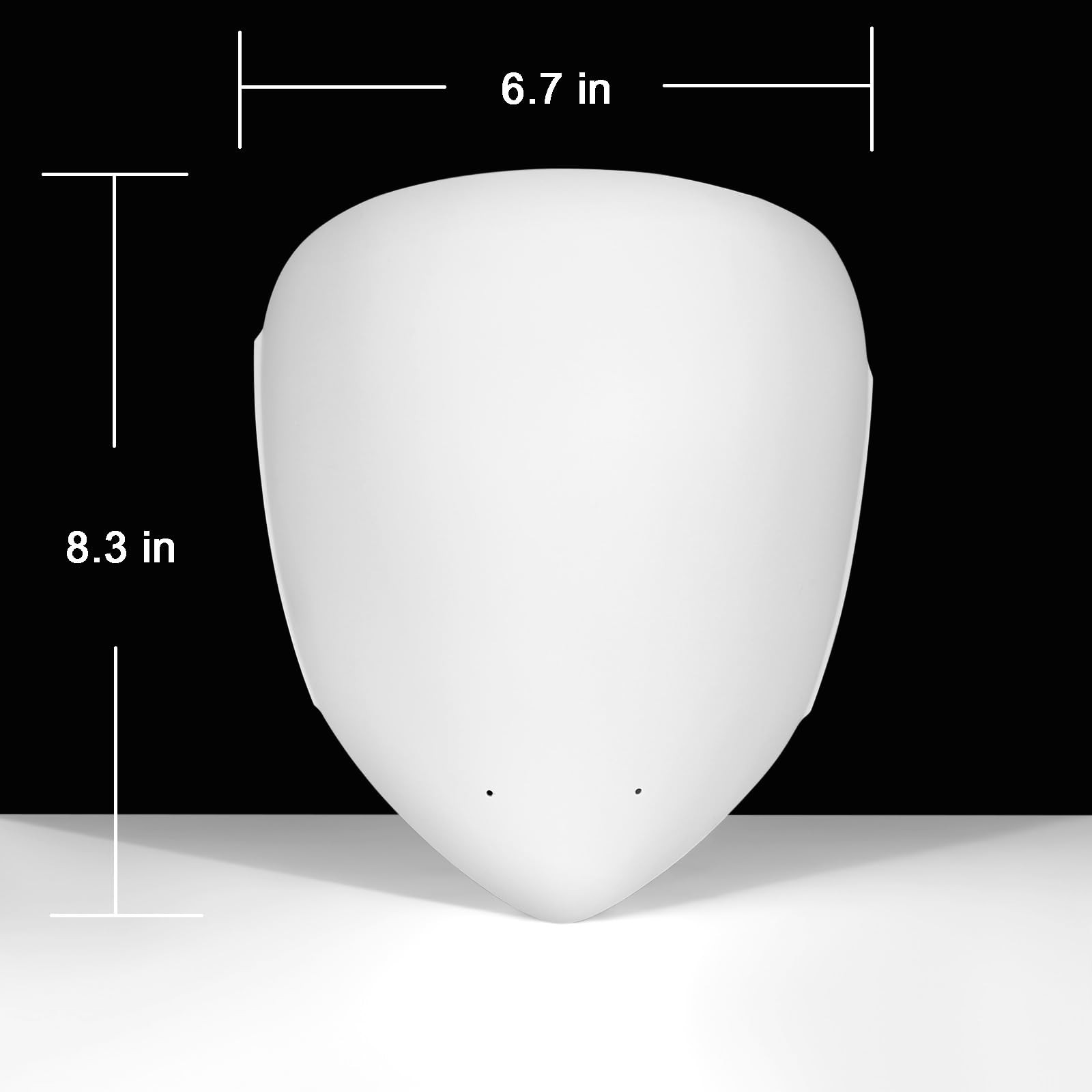 COSWHO DIY Cosplay Mask Blank White Plastic Full Face One Size,