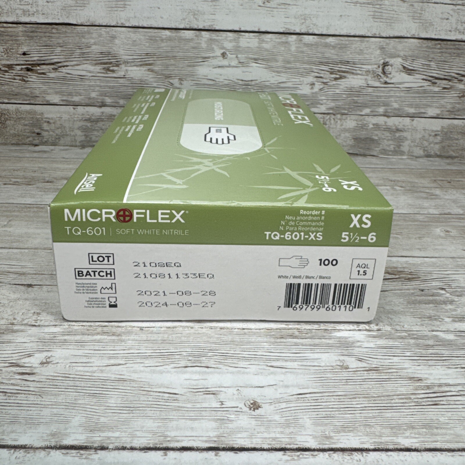 MicroFlex Soft White Nitrile Exam Size: X-Small TQ-601-XS *10-BOX CASE*See Date*