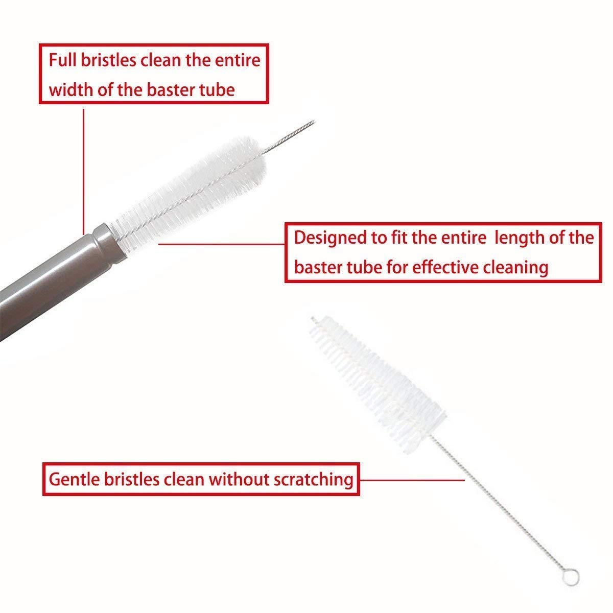 Home Servz 304 Stainless Steel Turkey Baster Syringe 27*6*6CM, Black,silver
