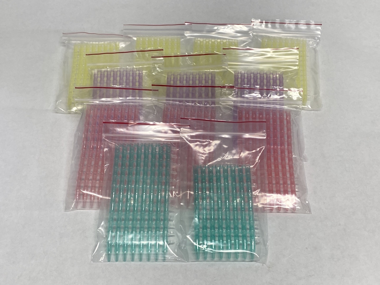 (141) USA TempAssure 0.2mL PCR 8-Tube Strip Centrifuge Tube Optical Cap 14024708