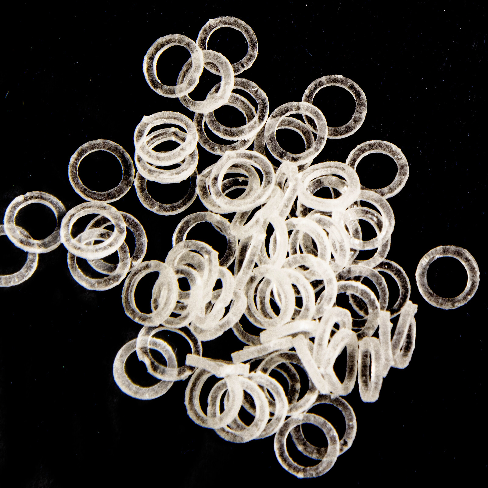 100PCS JMU Dental Orthodontic Intraoral Elastic Latex-Free Rubber Band Clear USA