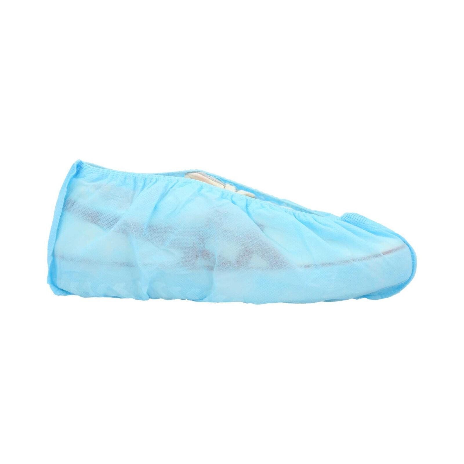 Disposable PP & CPE Shoe Covers, Blue, Non Slip Resistant Unisex Foot Cover