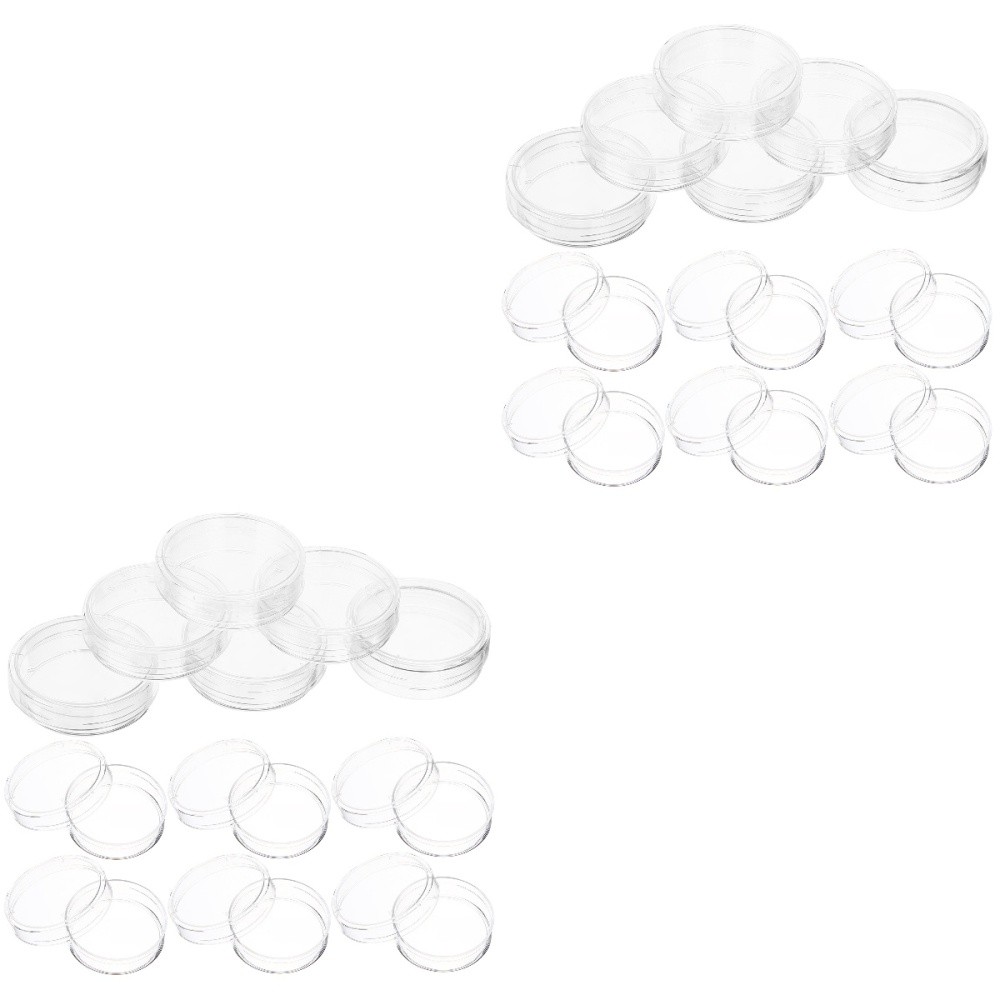 Set of 2 Extra Slim Petri Dish Science Experiment Laboratory Supply