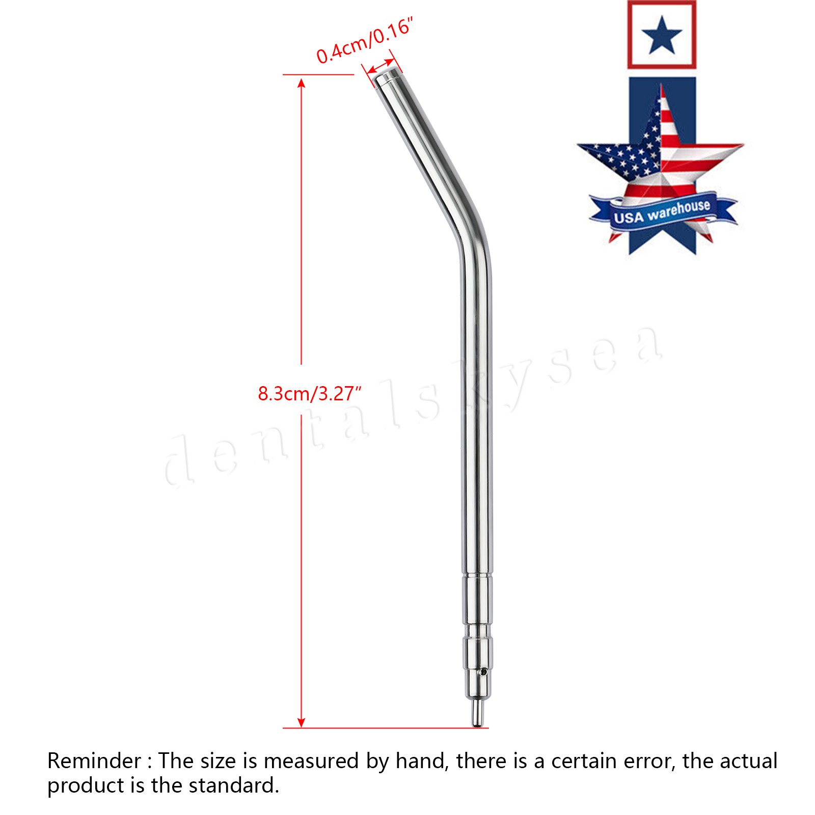 USA Dental 3 Way Air Water Spray Triple Syringe Handpiece / Nozzles Tips Tubes