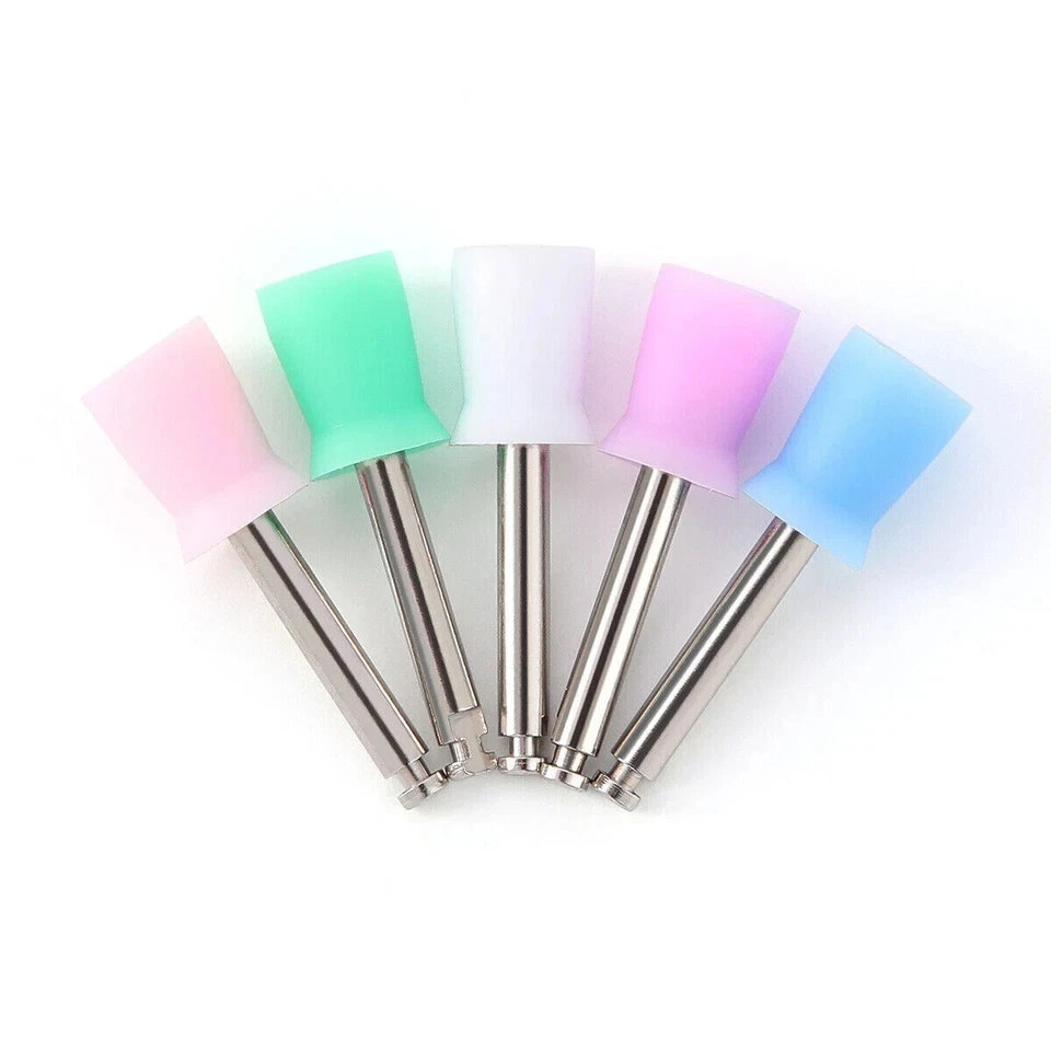 Dental 4/6 Webbed Polishing Prophy Prophylaxis Cups RA Latch Type Bristle Flat
