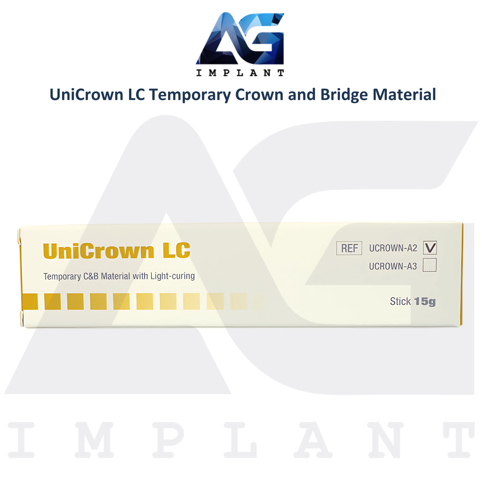 UniCrown LC Temporary Crown and Bridge Material 15g Sculptable Composite Resin