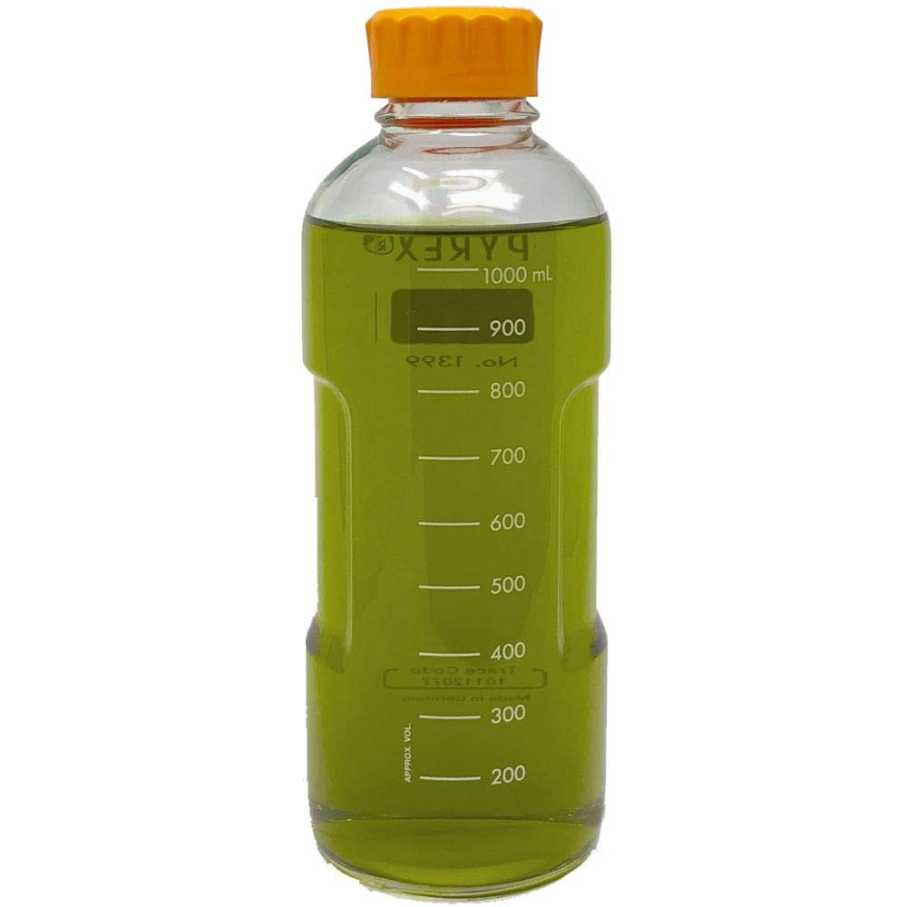 PYREX 1000ml Easy Pour Slimline Corning Glass Media Bottle
