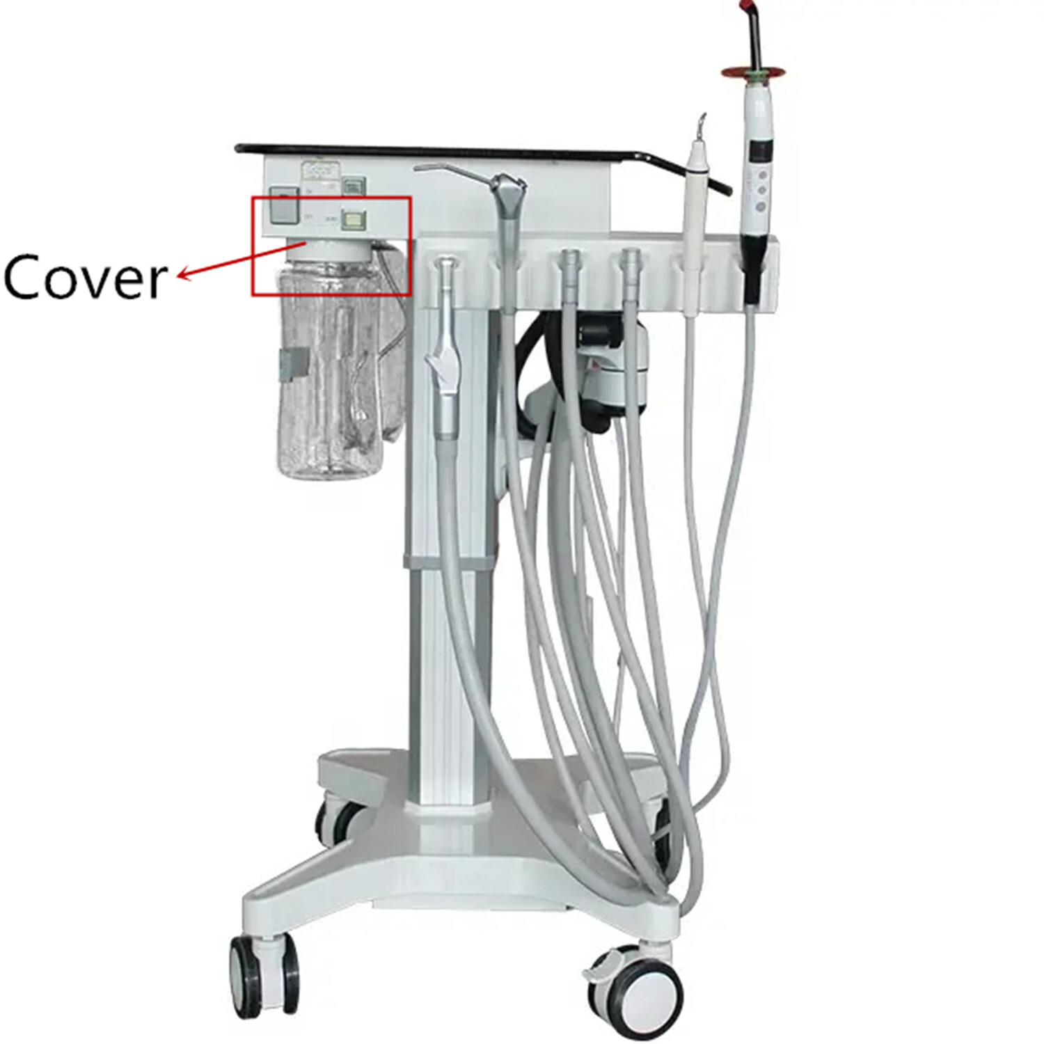1Pcs Plastic Cover of the Drainage Bottle for Dental Unit Mobile Cart GU-P302S