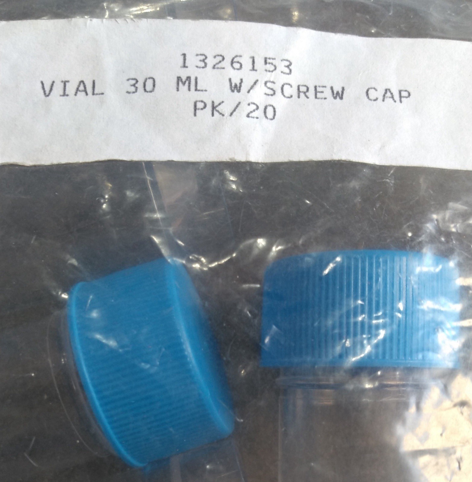 Delta Education Labs Plastic Vial 30ml with Screw Cap 14 ct