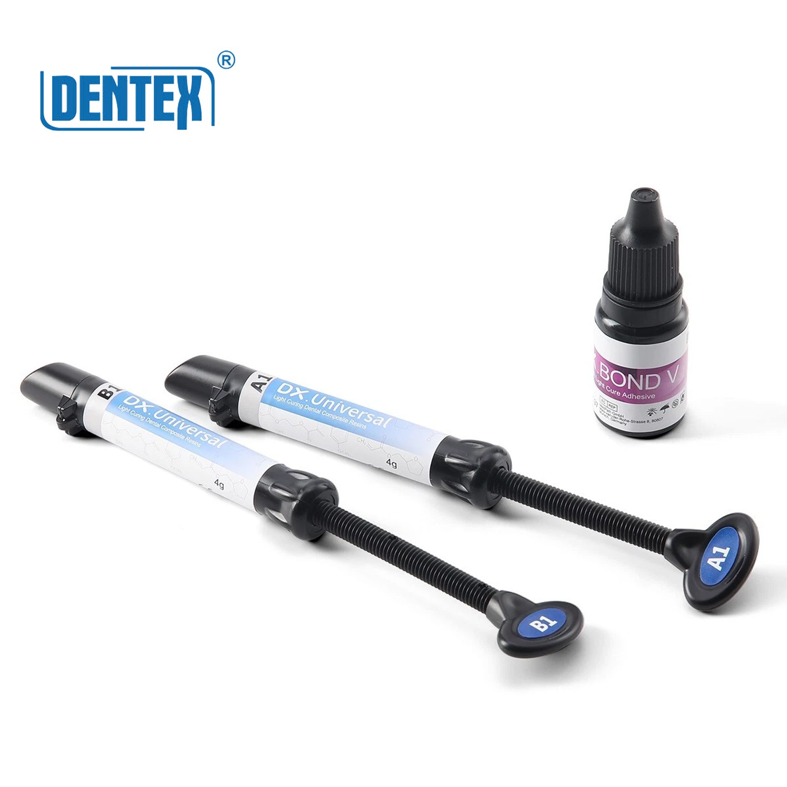 DX.Universal Dental Light Cure Composite Resin A1-B1 Etching Gel Adhesive Kit