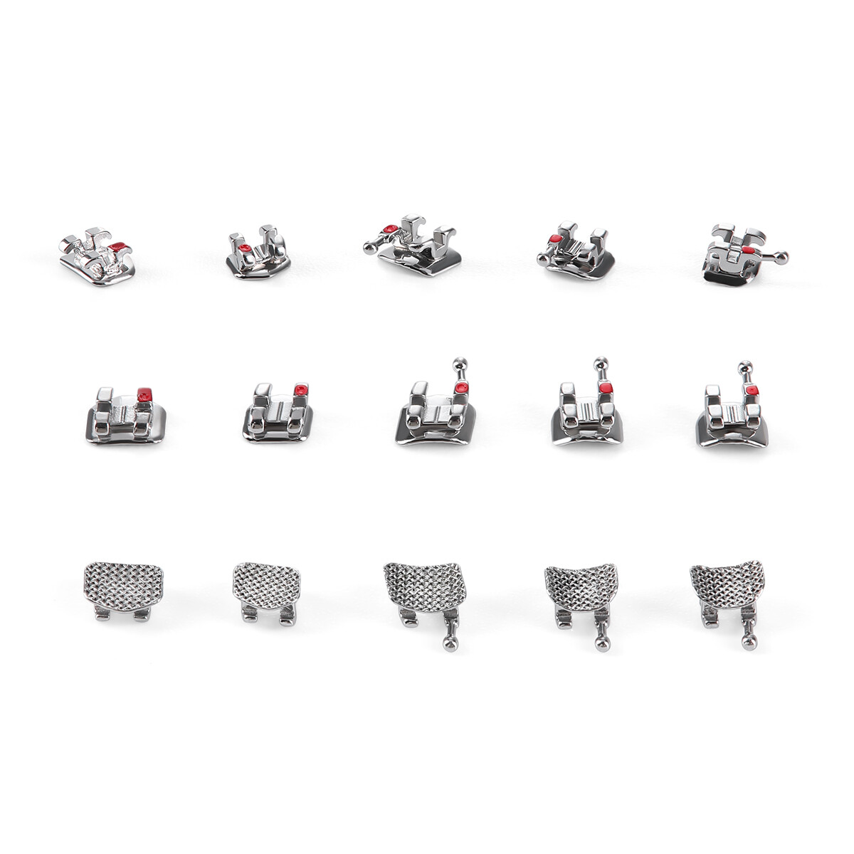 Soportes metálicos para ortodoncia Dental Mini Roth/MBT 018/022 ganchos 3/345