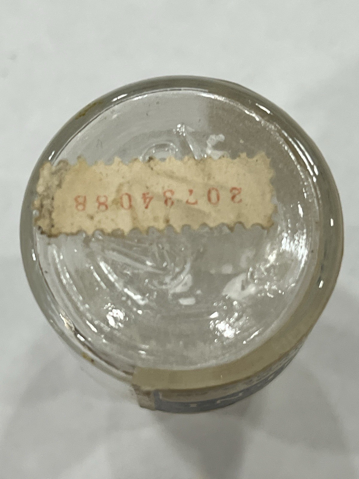 S.S. White “Zinc Cement Ceramic Light” Dental Glass Stopper Bottle
