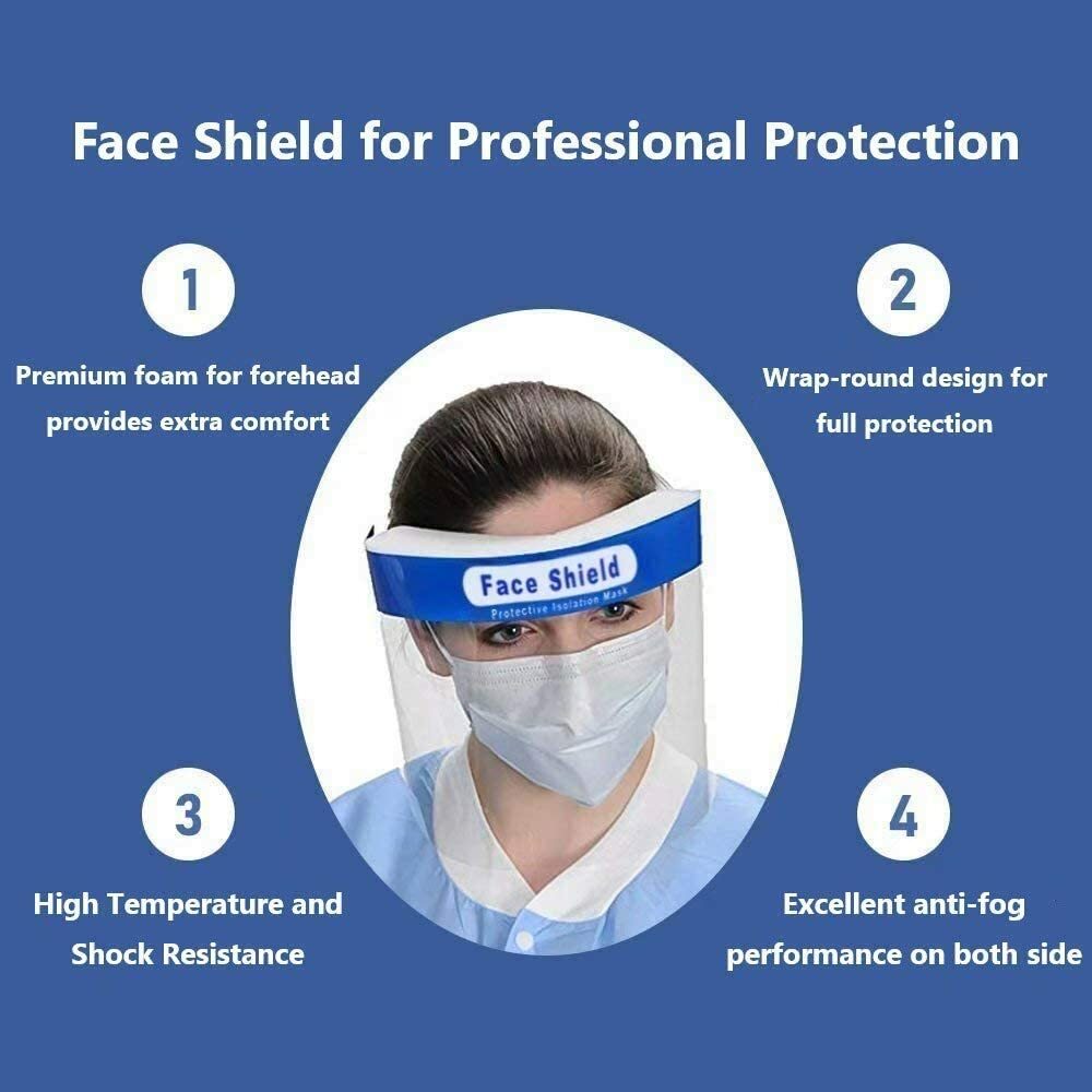 Restaurant Waiter Antivirus Safety Protection Face Shield Reusable Washable Mask