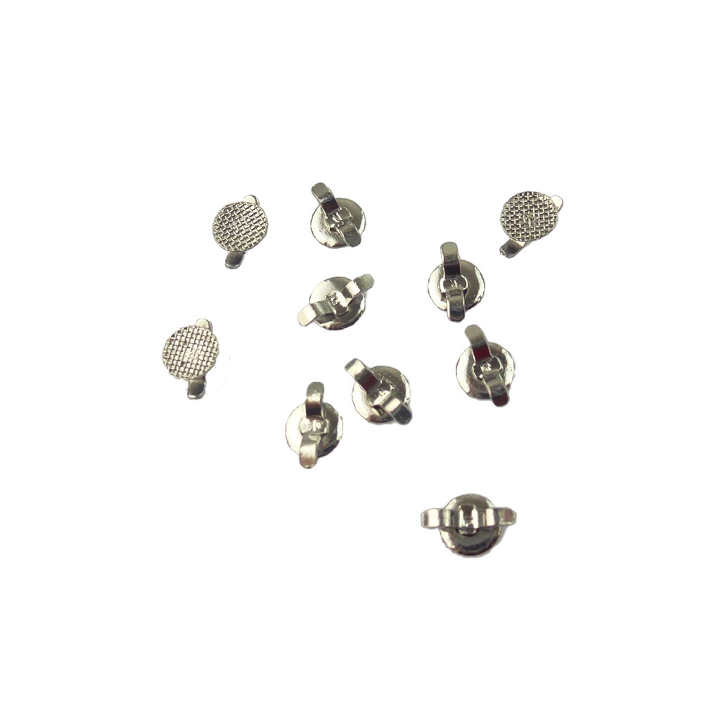 10PCS Orthodontic Lingual buttons Round/Rectangle Direct Bond Eyelets mesh base