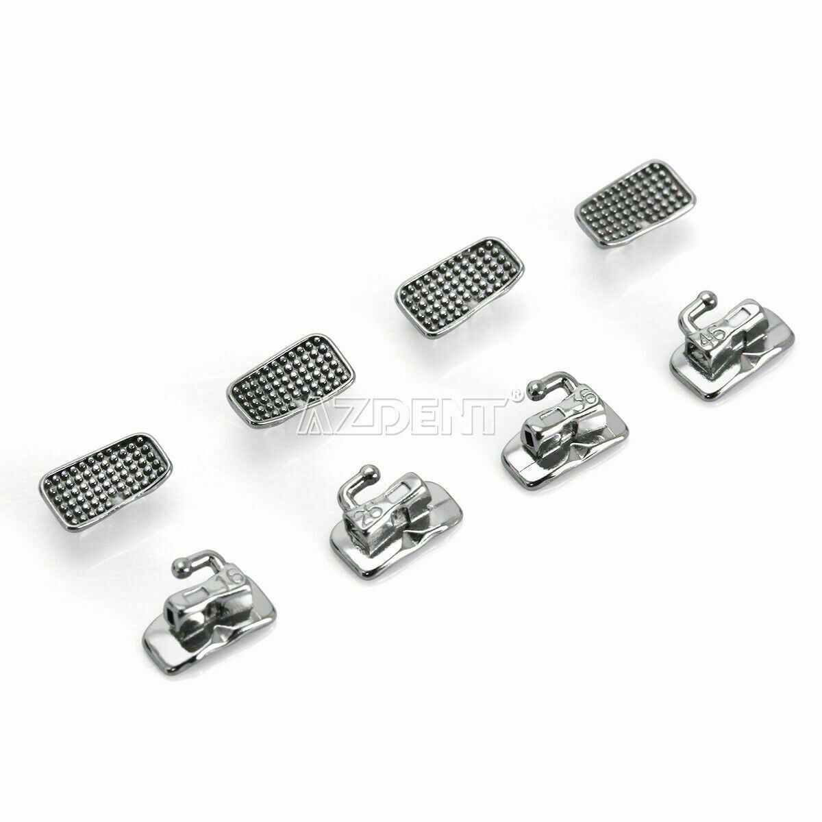 50 Sets Dental Orthodontic Buccal Tube 1st/2nd Molar Roth/MBT 022/018 AZDENT