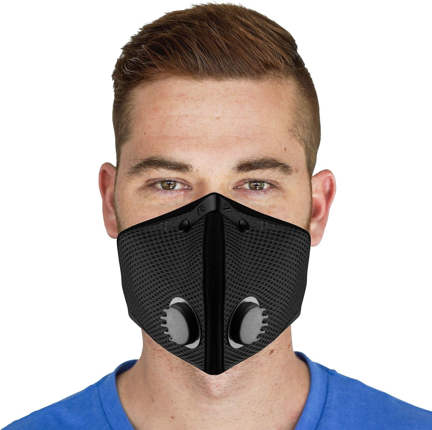 M2 Mesh Black Facemask by RZ Mask – Meets N95 & N99 Standards, Extra Large