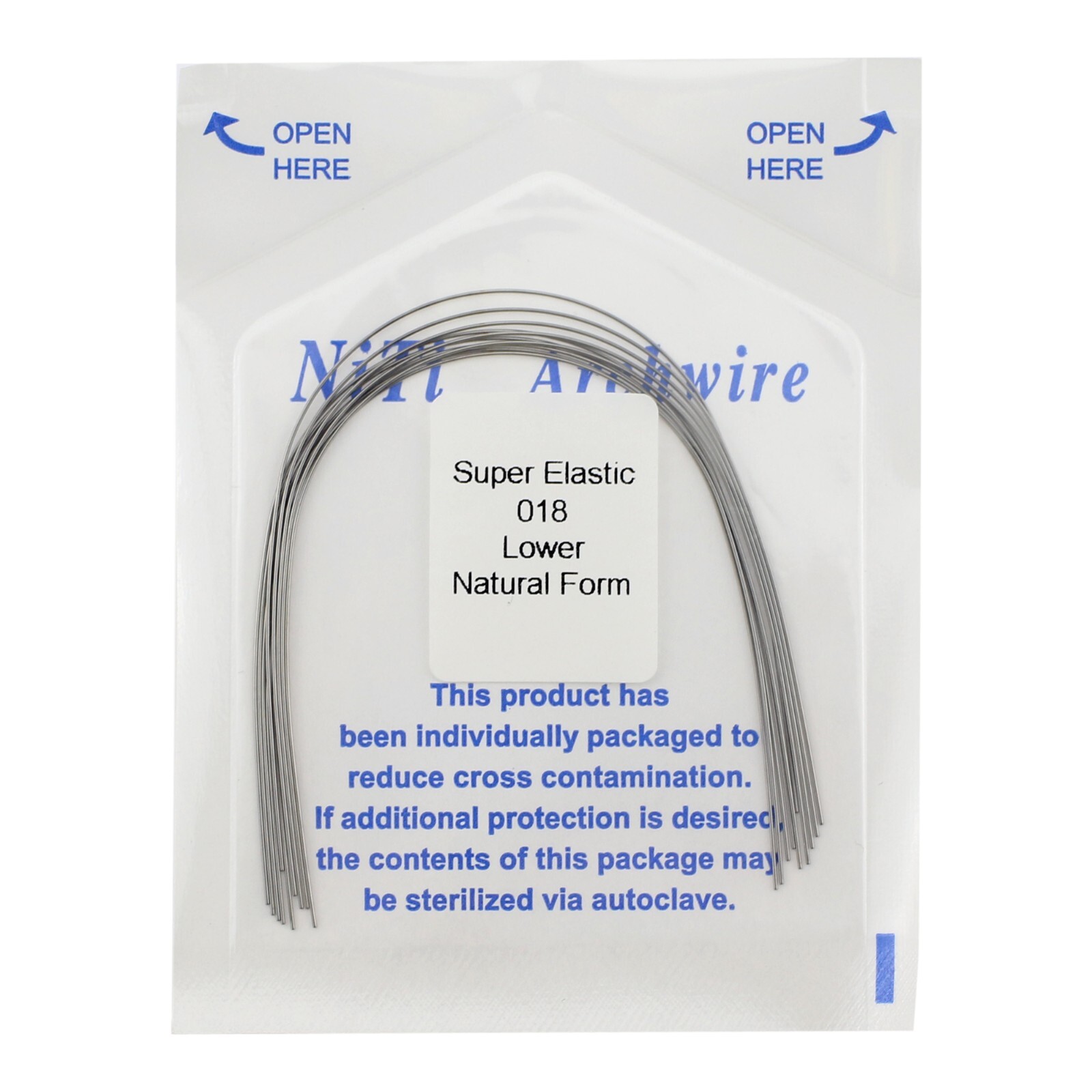 100PCS Dental Orthodontic Niti Arch Wire Natural Form Arches Round Rectangular