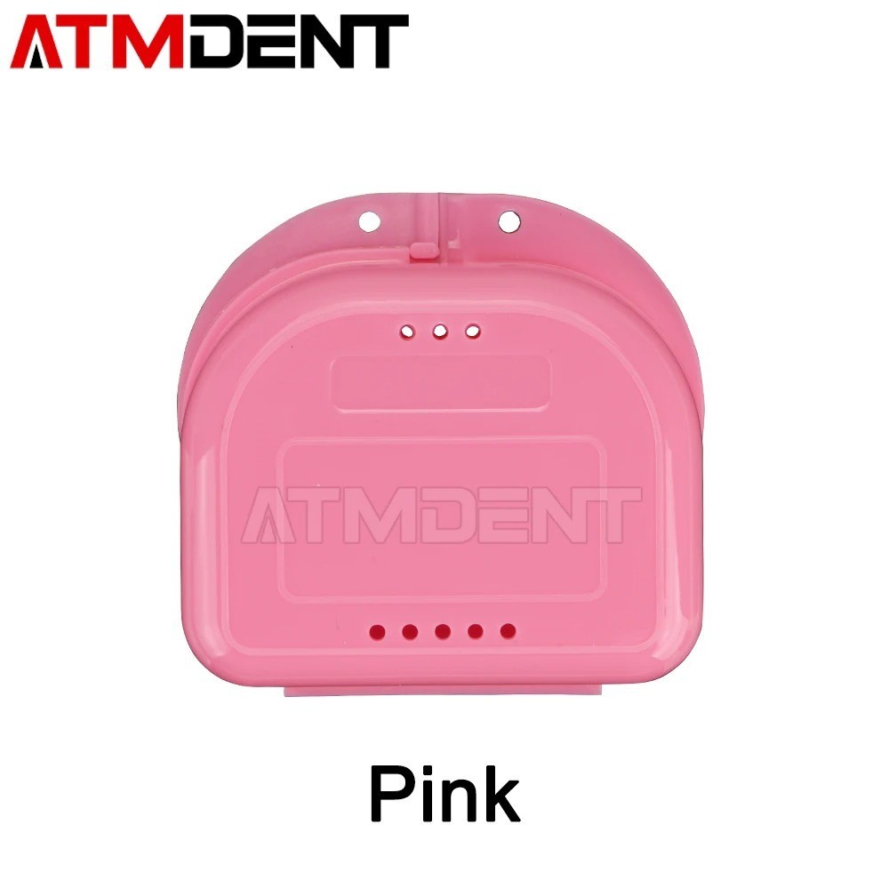 1PC Denture Case Retainer Box Dental Braces Storage Holder with Vent Holes