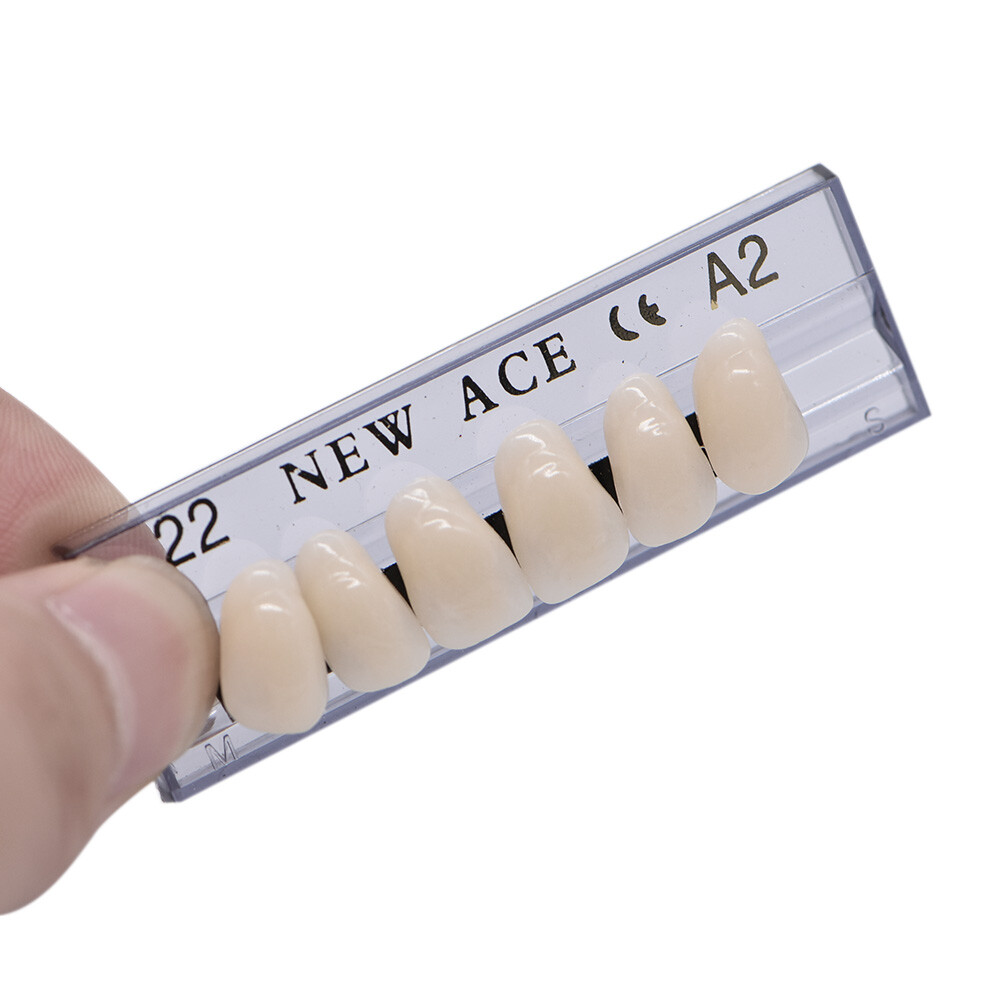168pcs/Box Dental Acrylic Resin Denture Shade A2 A3 Teeth Upper Lower #22/23/24