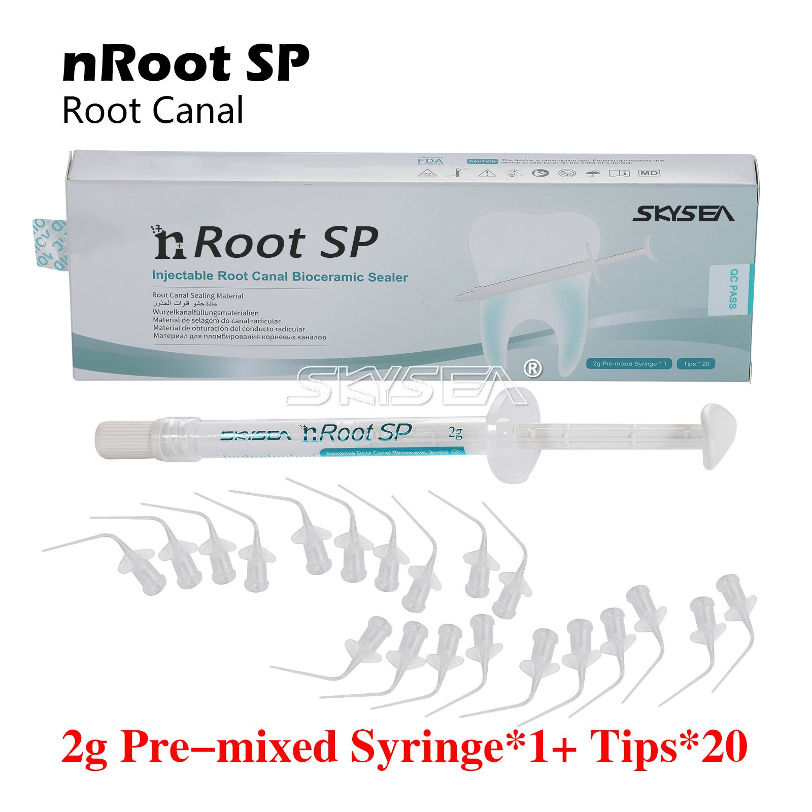 Dental Root canal bioceramic sealer/Repair Root Canal Endo Filling Cement 2g fo