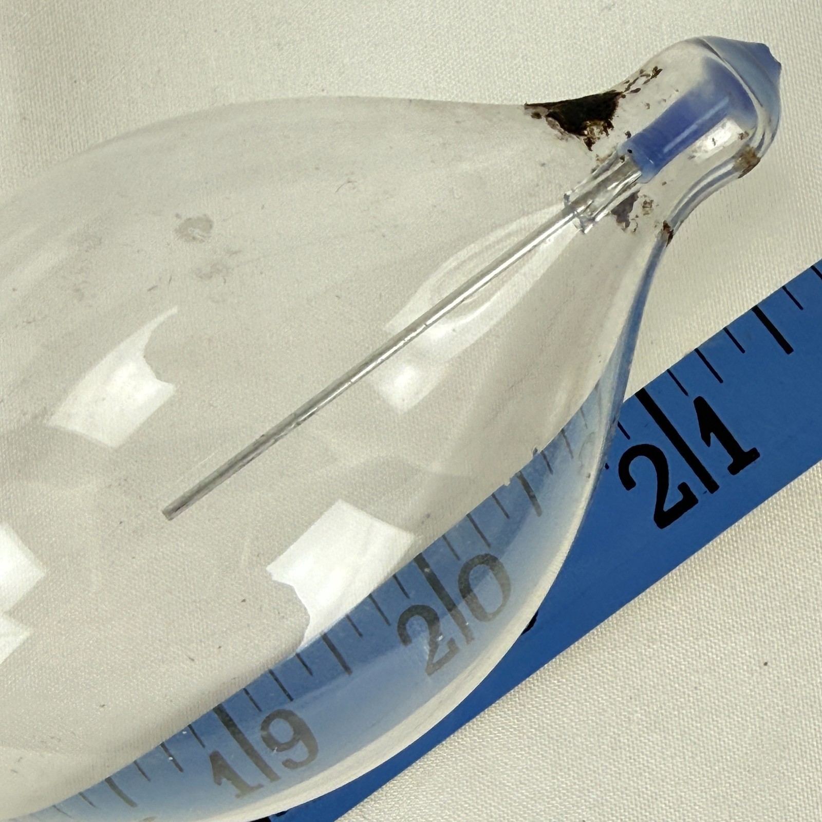 Vintage 1950s Pyrex Lab Glass 22in Long 3 Bulbs Brooklyn School Laboratory