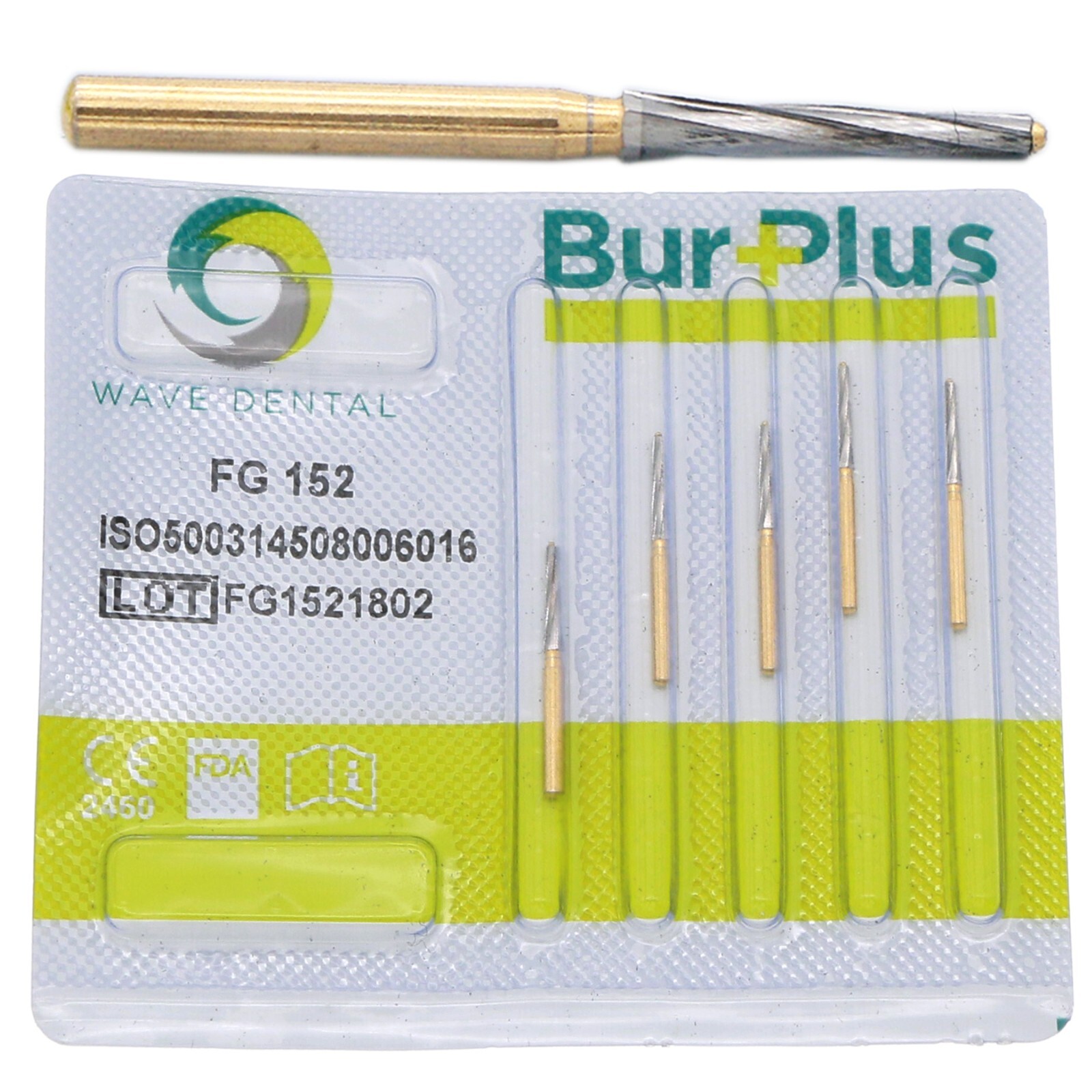 Wave Dental Surgical FG Burs 25mm Carbide Bur Friction Grip Round For High Speed