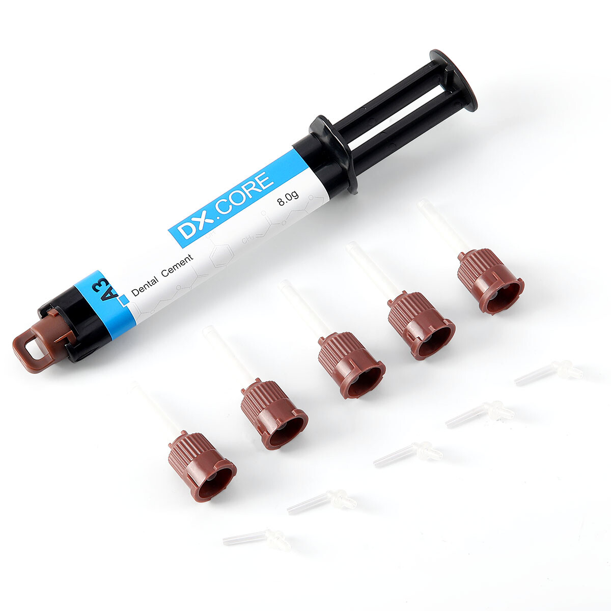 Dentex Dental Dual Cure Flowable Composite Resin Refill Core Build Up A2 A3 8g