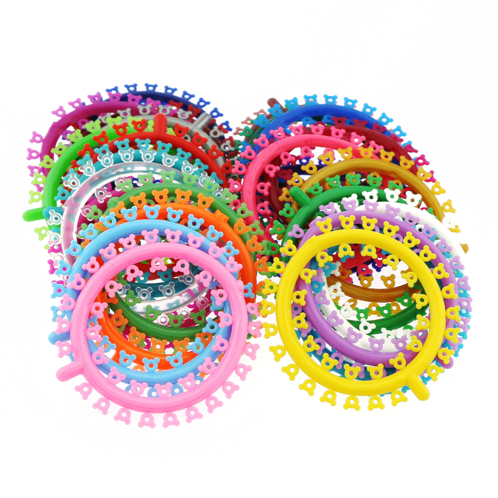 1000 Pcs Orthodontic Elastic Rubber Multi-Colored Mickey Design Ligature Tie