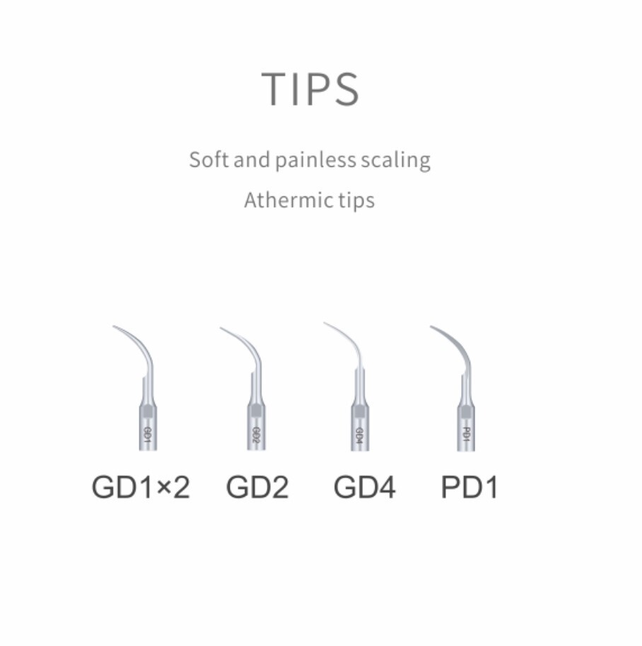 5pc/pack Woodpecker DTE Dental Ultrasonic Scaler Tips Assorted Fit NSK SATELEC