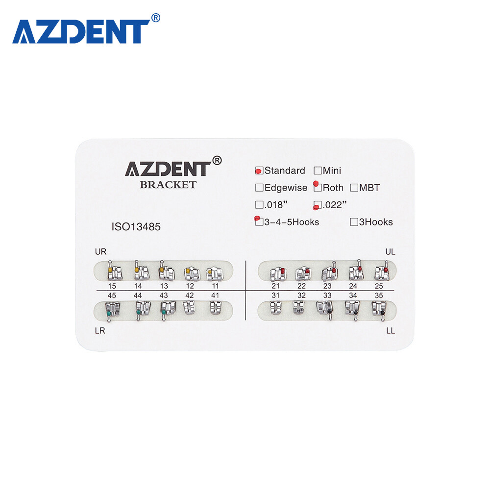 U46919 AZDENT Dental Orthodontic Arch WiresBrackets Braces Mini RothMBT G1N