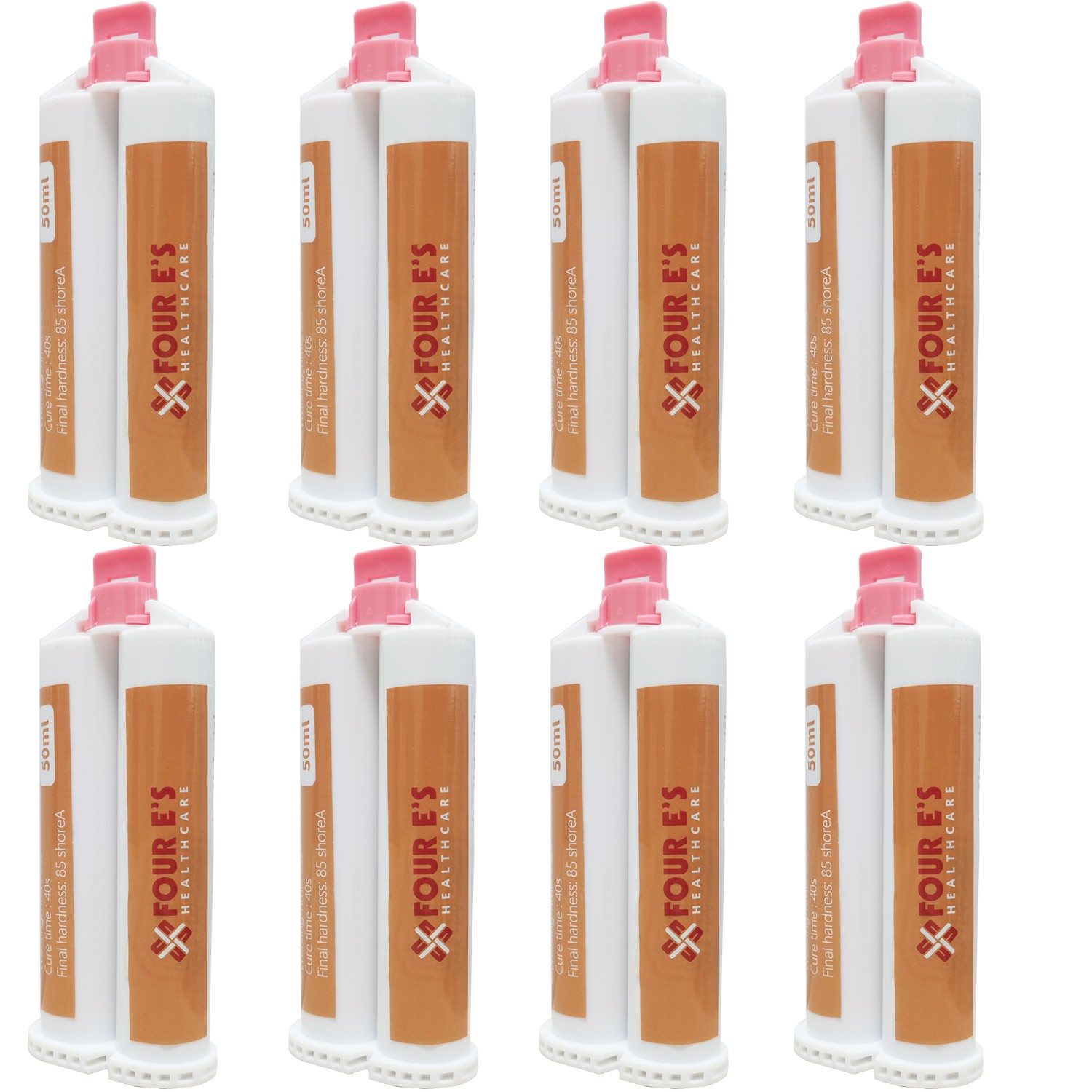 8Pc 50ML Dental Impression Material Dental Bite Registration Material Cartridges