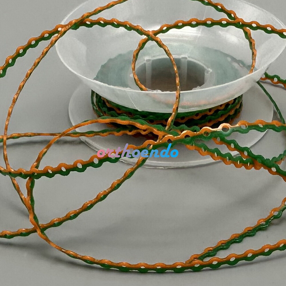 1 Roll Double Color Elastolink Elastic Power Chains (Ultra) Long Short 10 Sizes