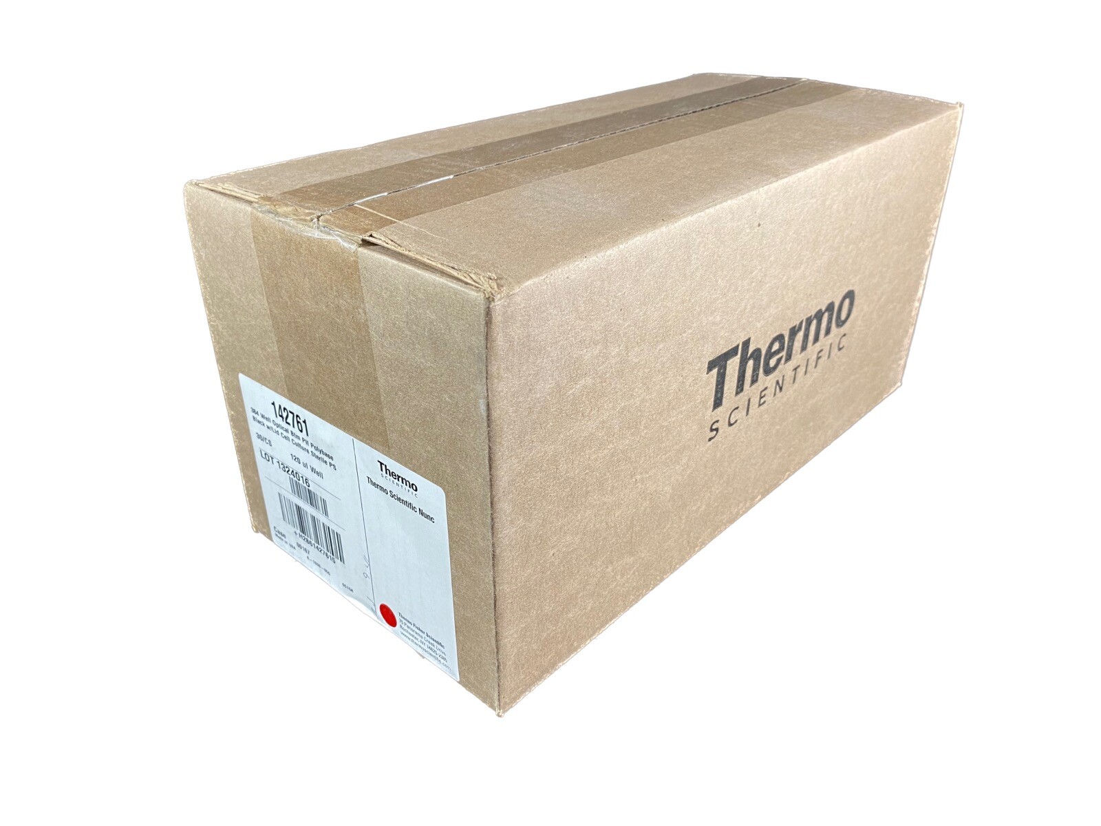 THERMO SCIENTIFIC NUNC 120μL Black Clear Sterile 384 Well Plate #142761 (30/Cs)