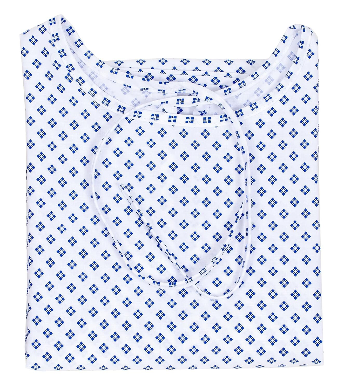 Comfortable Hospital Gown 6 Pack – Unisex Fits Up to 2XL, White Medical Gowns