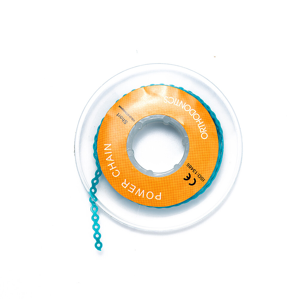 Dental Orthodontic Power Chain Elastic Rubber Bands For Braces Long/Short /Close