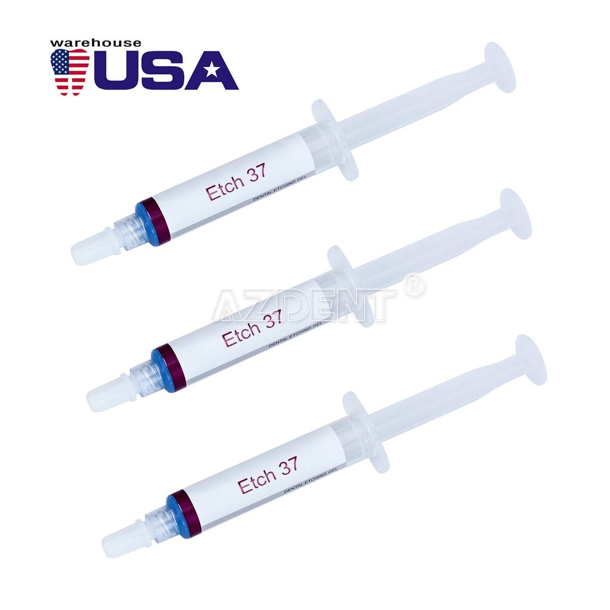 10Pcs Dental 37% Gel de Grabador de Ácido Fosfóric Compuesto F Esmalte y dentina