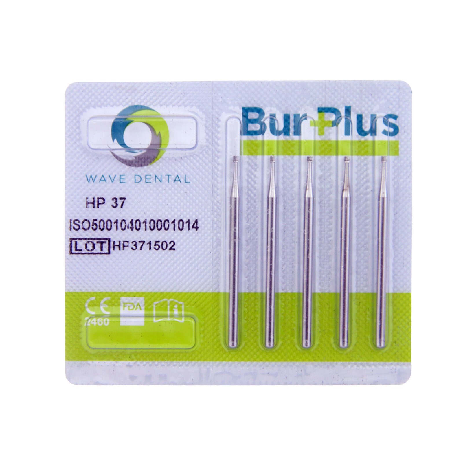 Wave Dental Long Straight Invert Cone Carbide Burs 44.5mm HP 34 35 37 2.35mm Bur