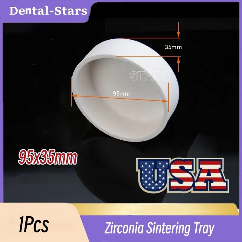 Zirconia Sintering Tray Round Plate Dental Lab Crucible 95x35mm Tray USA