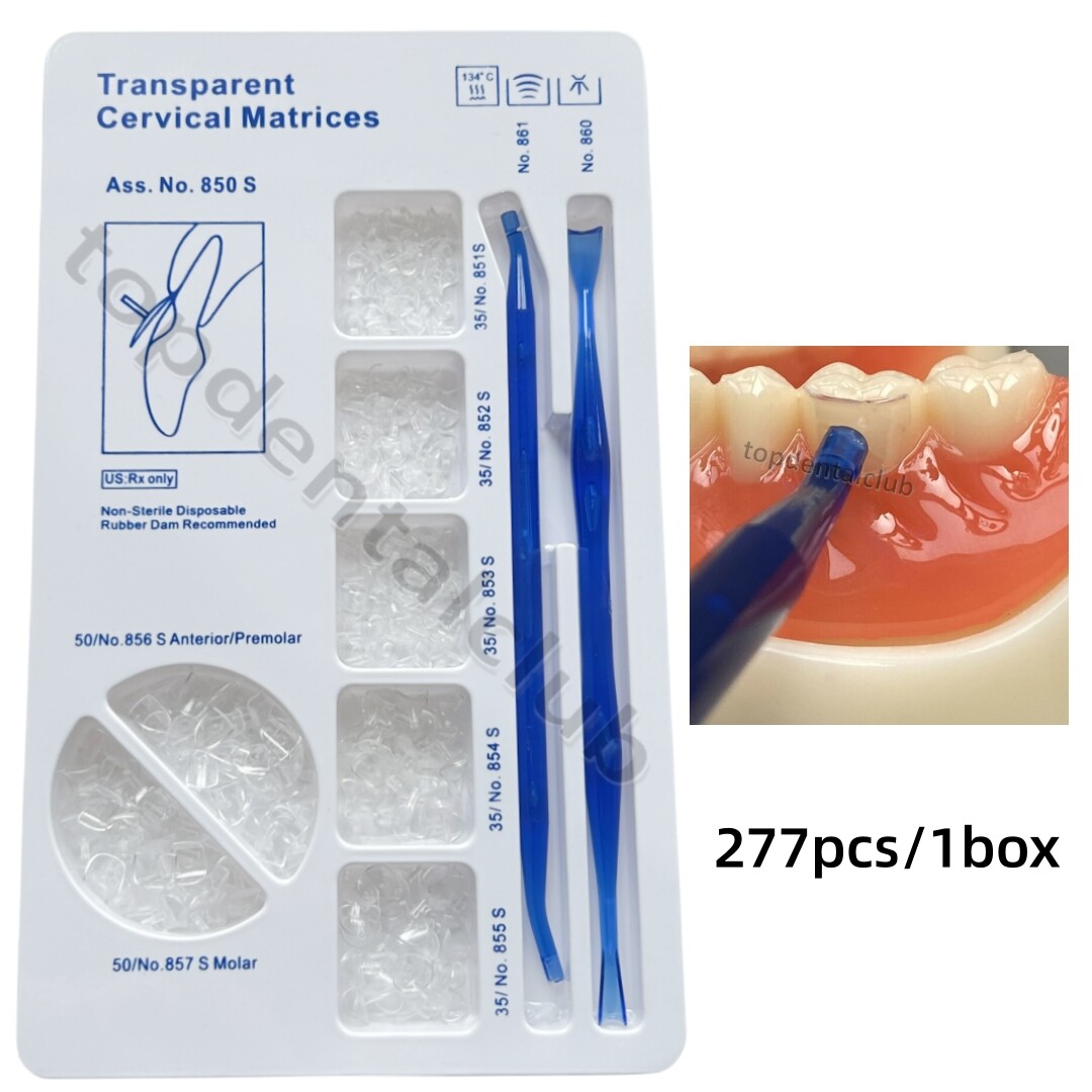 Dental Transparent Cervical Matrices Composite Gingival Retractor Clear Matrix