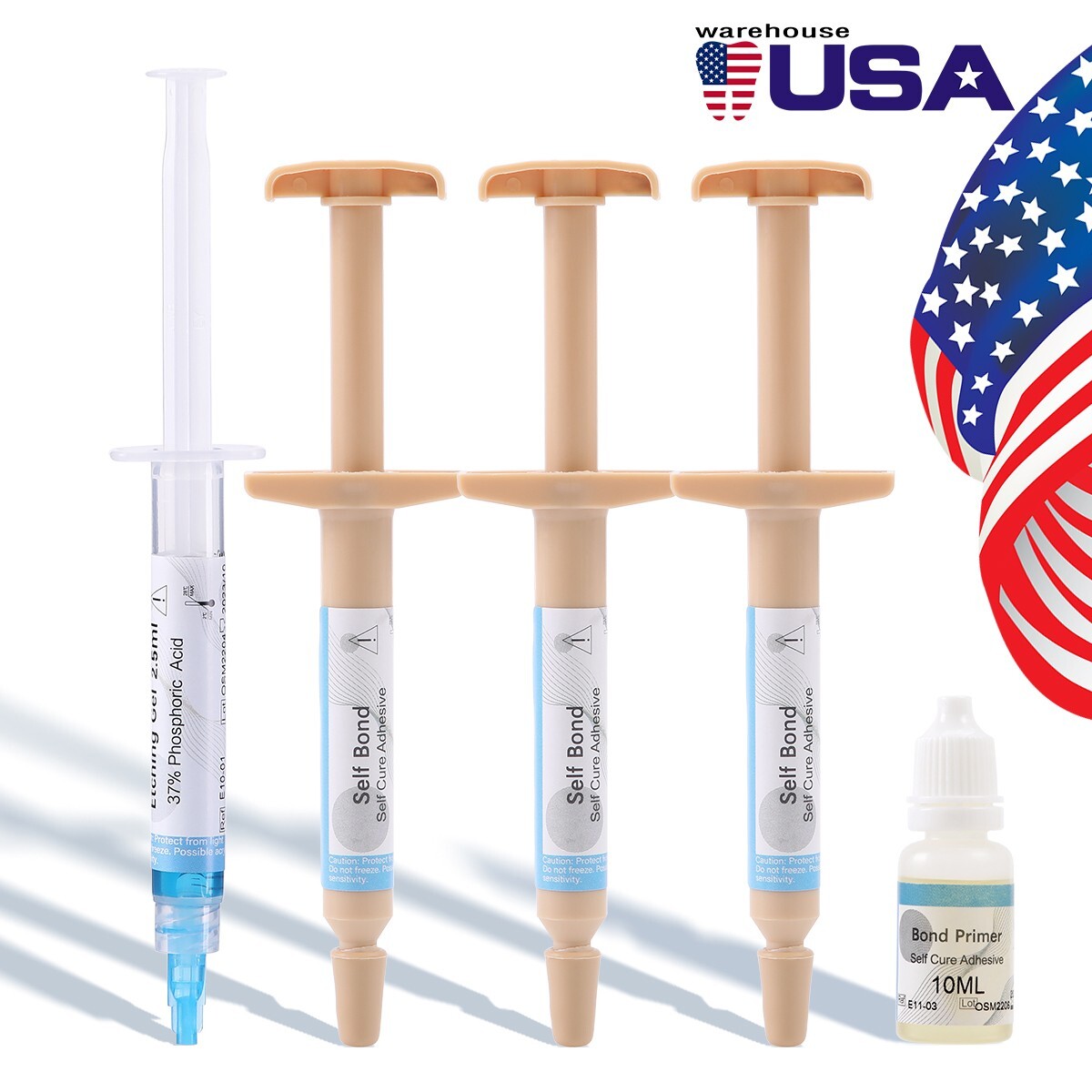 Dental Orthodontic Adhesive No-Mix Bonding Resin Light Cure Blue/no-mix Mini Kit