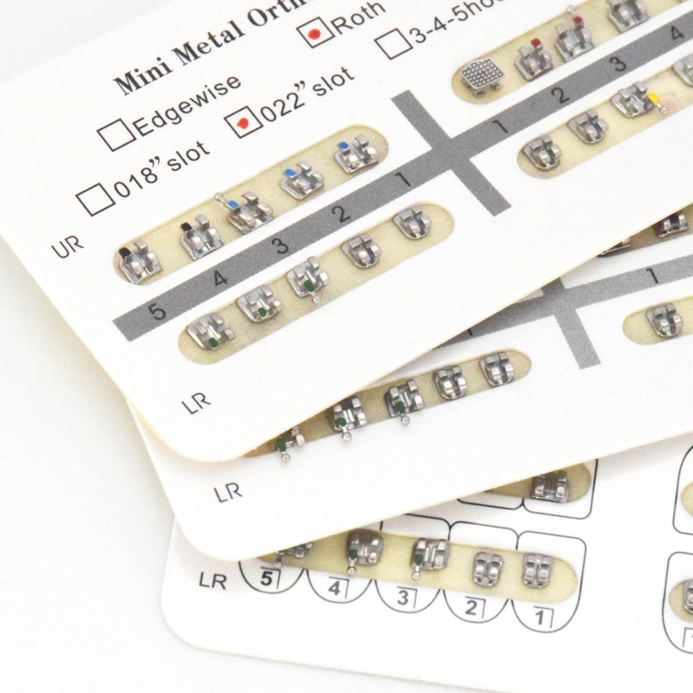 10x Dental Orthodontic Brackets Braces Monoblock Roth Edgewise MBT 018/022 Hooks