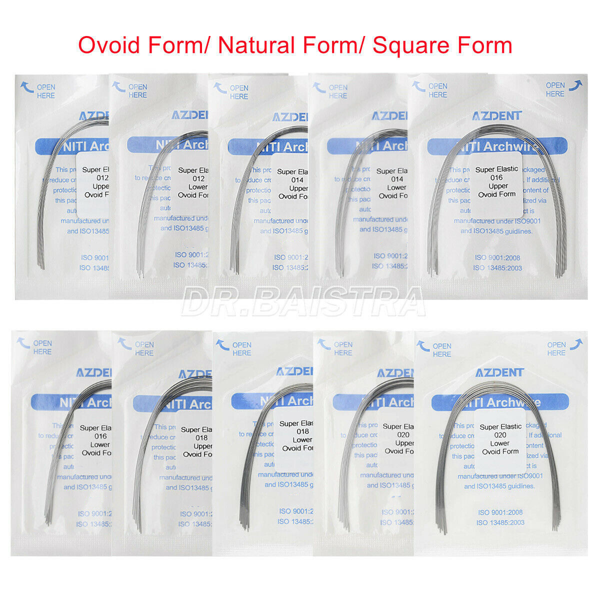 AZDENT Dental Orthodontic Arch Wire Heat Thermal Activated /Niti/Stainless Steel