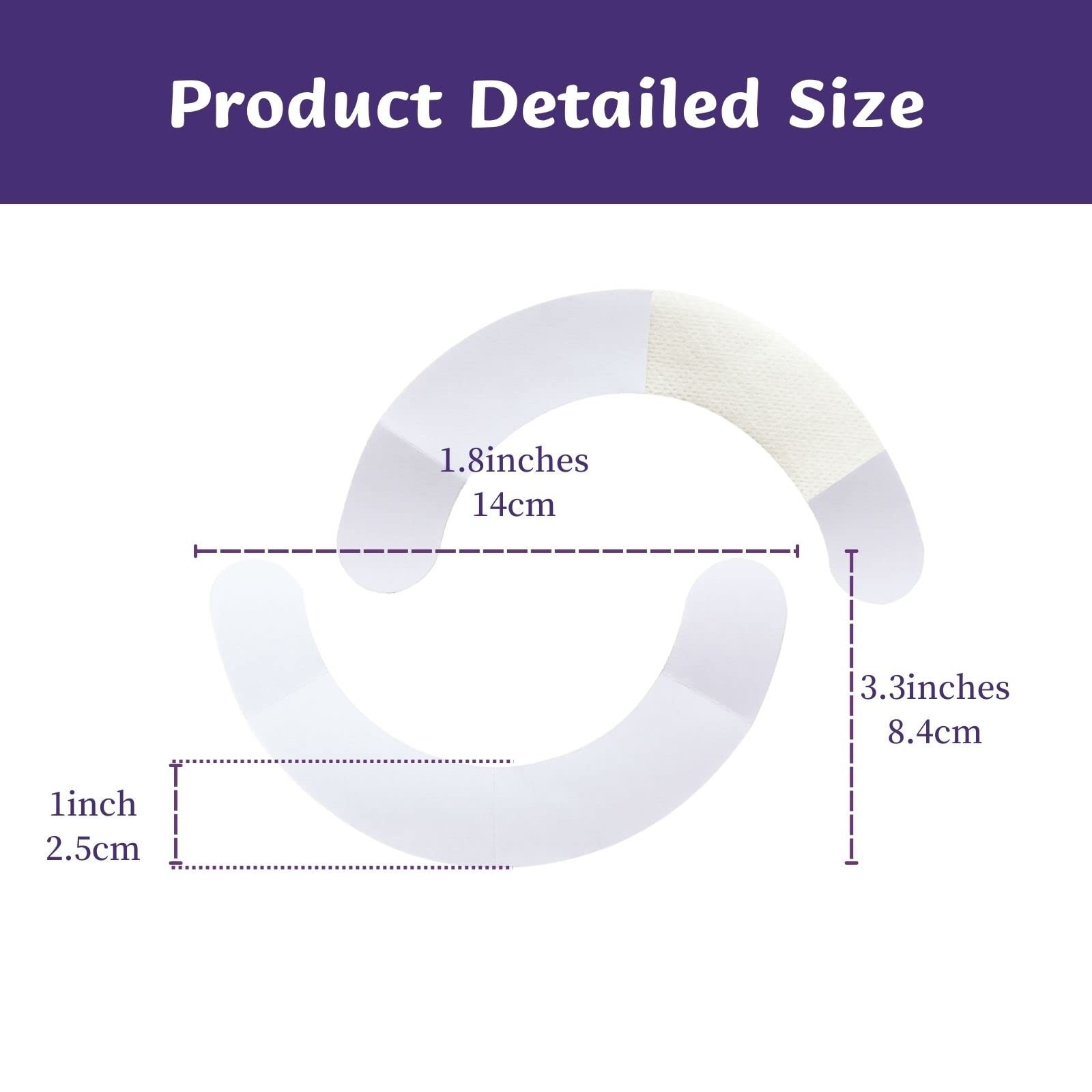 XIMYWRD Ostomy Barrier Strips, Elastic Skin Strips Non-woven Fabric