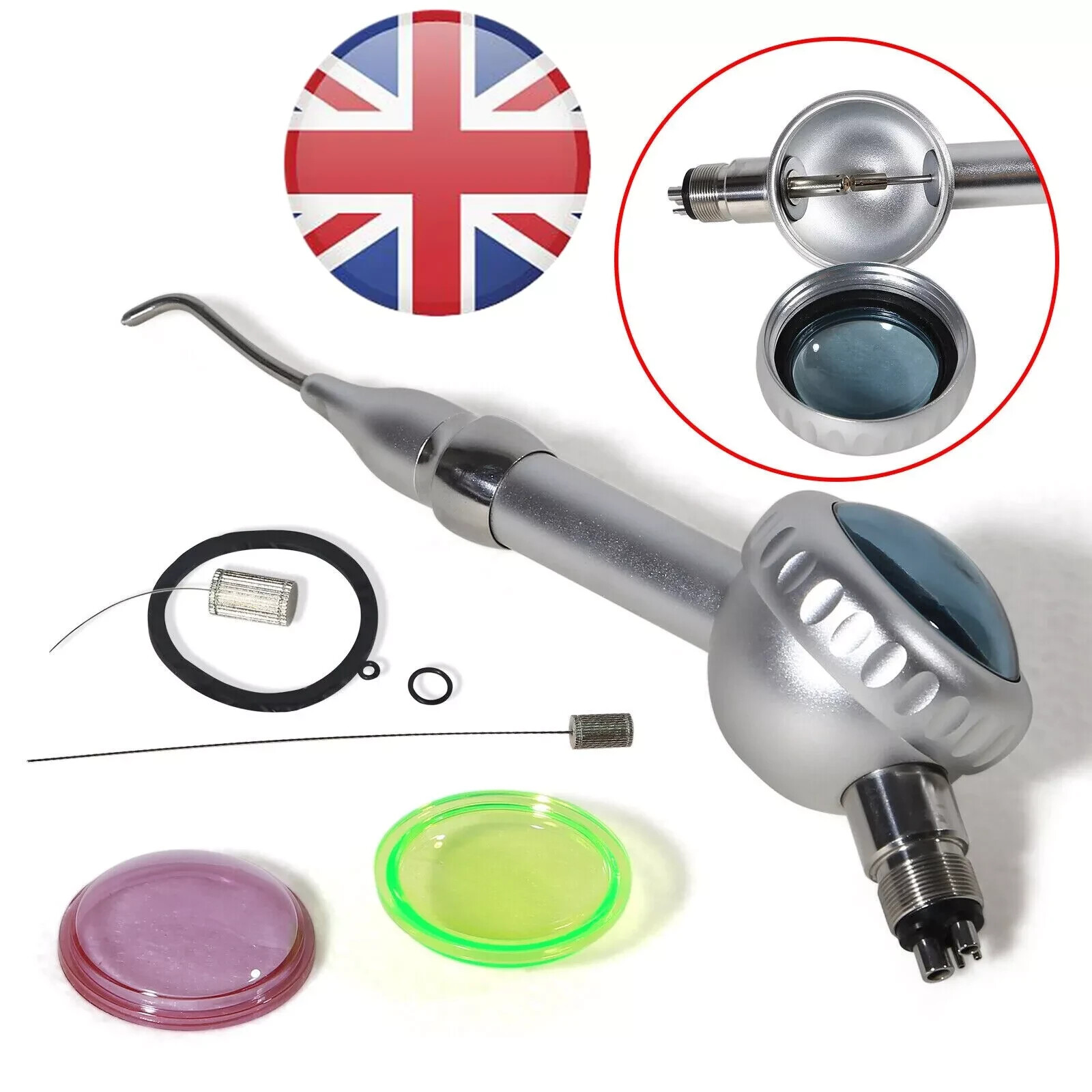 2/4 Holes 135ºC Dental Air Flow Teeth Polisher Handpiece Hygiene Prophy Jet
