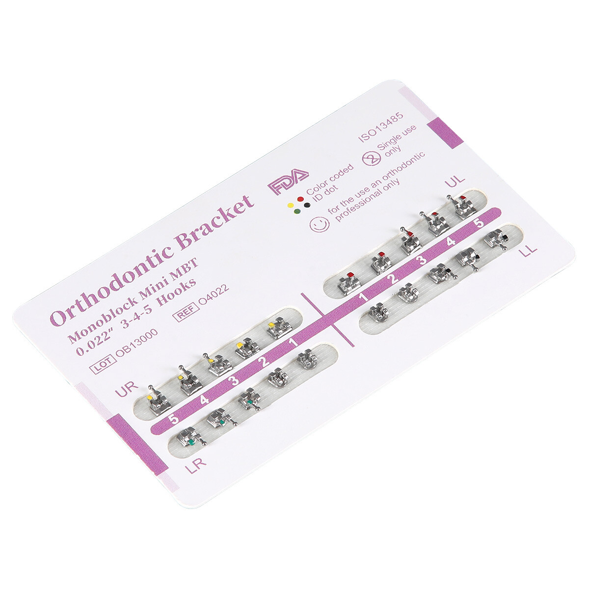 Dental Orthodontic Brackets Braces Mini MBT Roth.022 Hook 345 /NITI Arch Wires