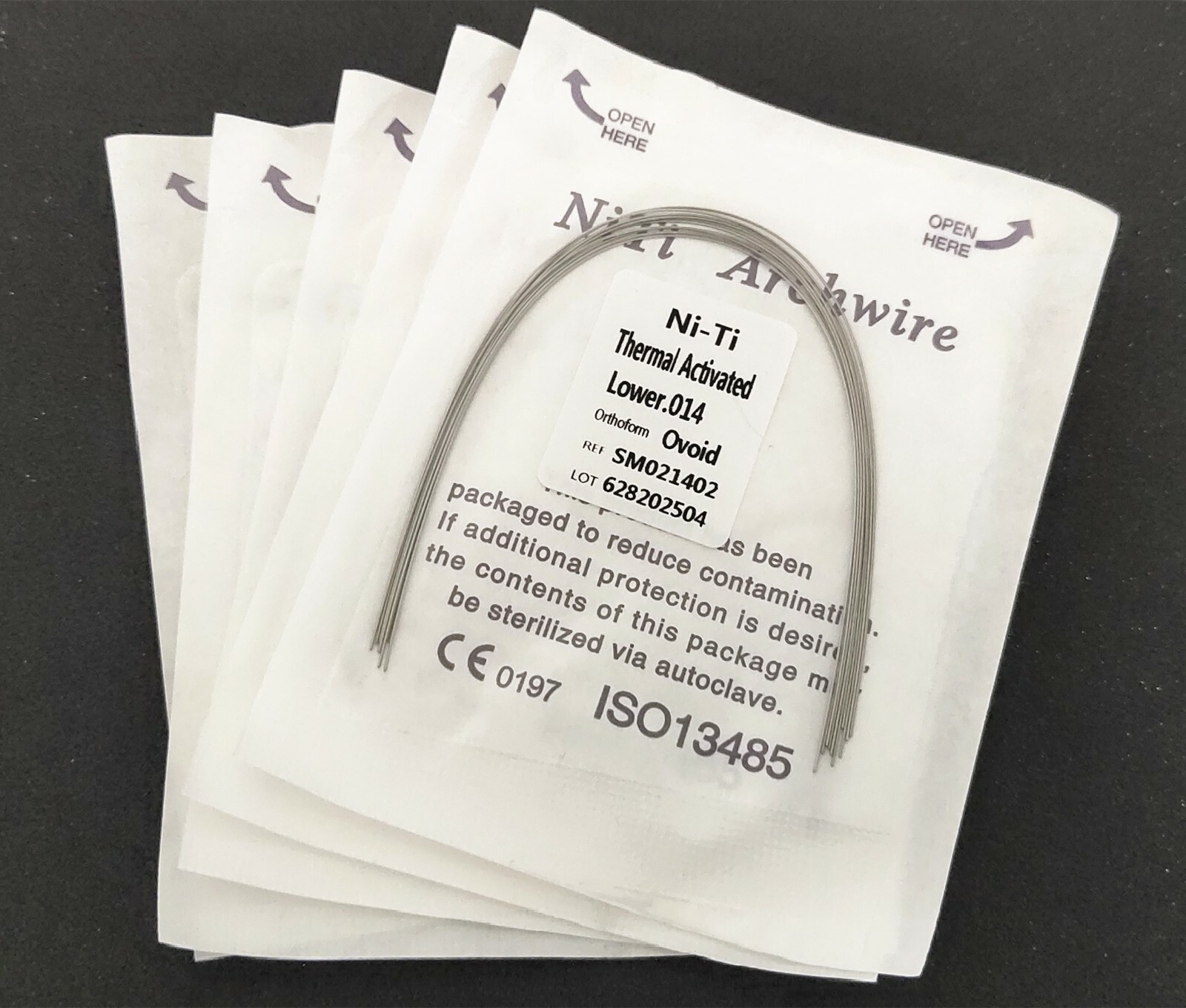 200 Packs Thermal Activated Niti Arch Wire Round Dental Orthodontics Ovoid Form