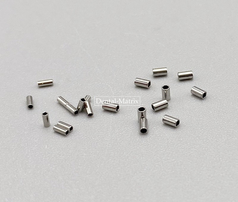 USA 100pcs Dental Orthodontic Crimpable Hook Stop Mini Stops Tube S/L 0.5/0.8mm