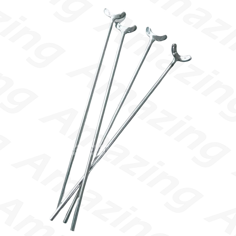 20Pcs 0.8mm Dental Ball Retainer J Clasp Oblique Clasps Bars Y-Type Scheu Style